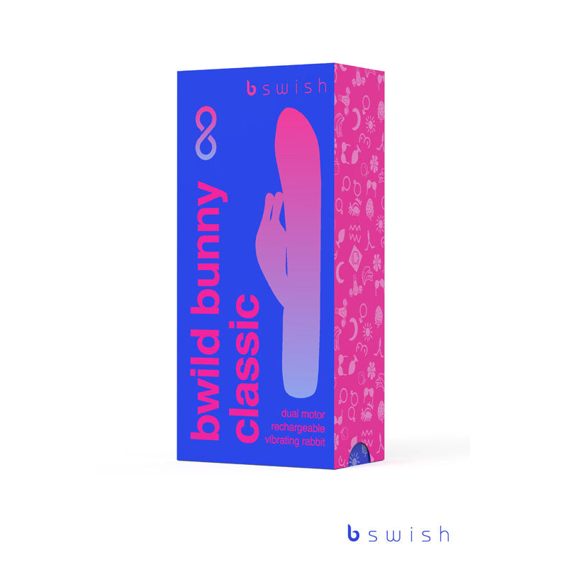 Bwild Classic Bunny Infinite - Pacific Blue - Pacific Blue 15.2 cm USB Rechargeable Rabbit Vibrator-BSCWI0334