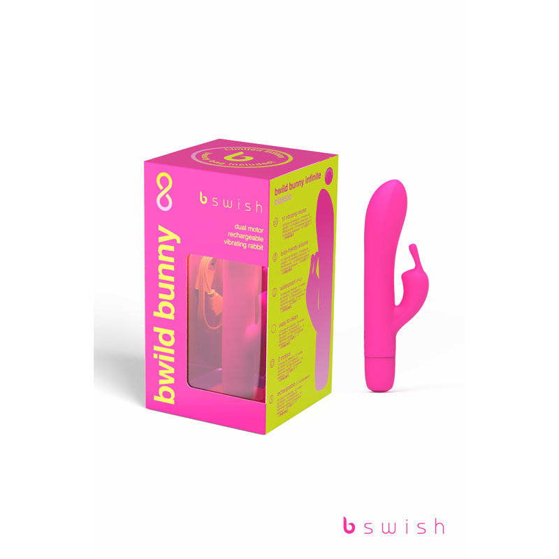 Bwild Classic Bunny Infinite Limited Edition - Sunset Pink - Sunset Pink 15.2 cm USB Rechargeable Rabbit Vibrator with Limited Edition Storage Case-BSCWI0341