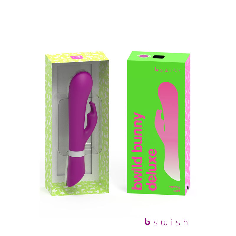 Bwild Deluxe Bunny - Raspberry - Raspberry 19.3 cm (7.5) Rabbit Vibrator-BSDWB0644