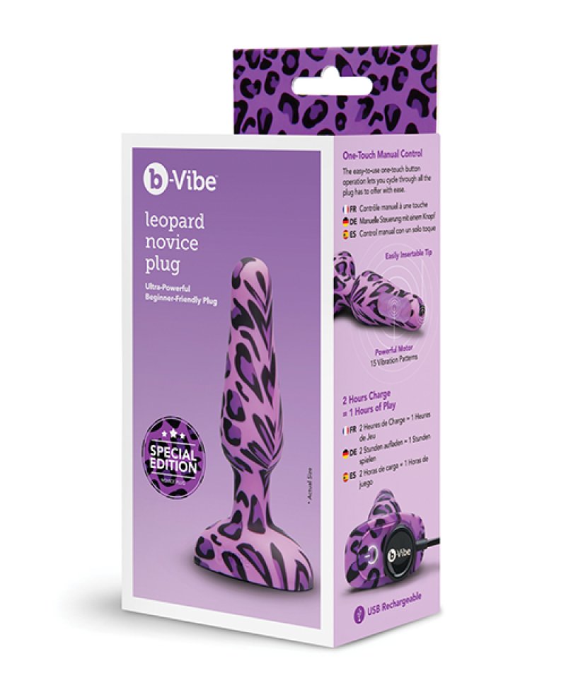 b-Vibe Novice Plug Leopard-BV-004LEO