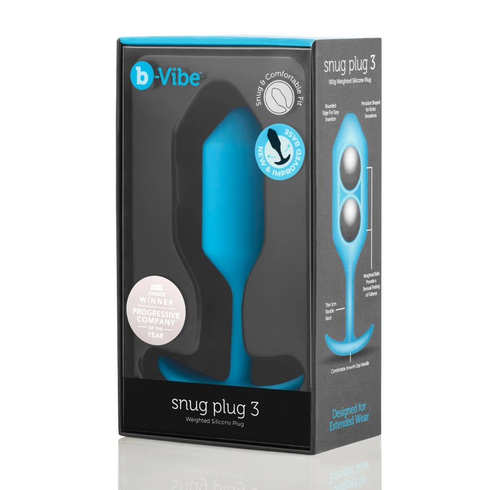 B-Vibe SNUG PLUG 3 TEAL-BV-009TL