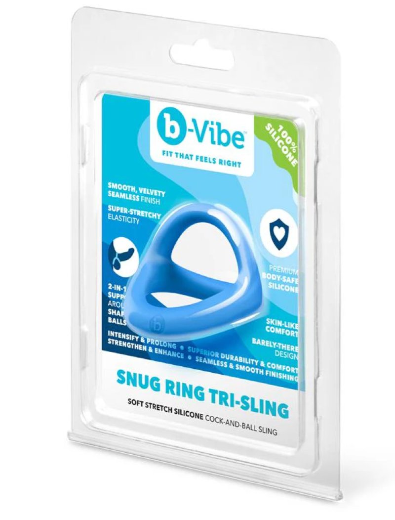 b-Vibe Snug Ring Tri-Sling - Silicone Cock Ring-BV-130