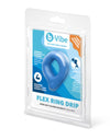 b-Vibe Flex Ring Drip - Silicone Cock Ring - Blue-BV-136
