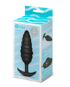 b-Vibe Twist Texture Plug - Black-BV-147 BLK