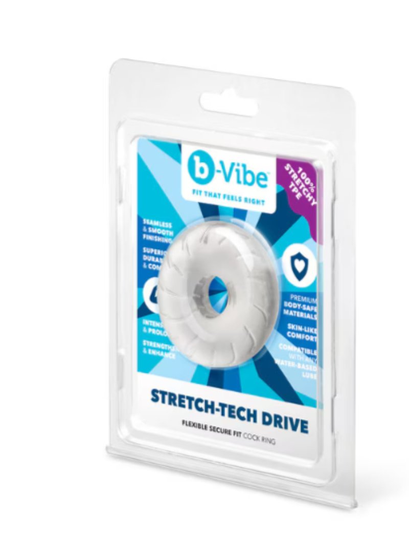 b-Vibe Stretch-Tech Drive - Ultra Stretchy Cock Ring-BV-148