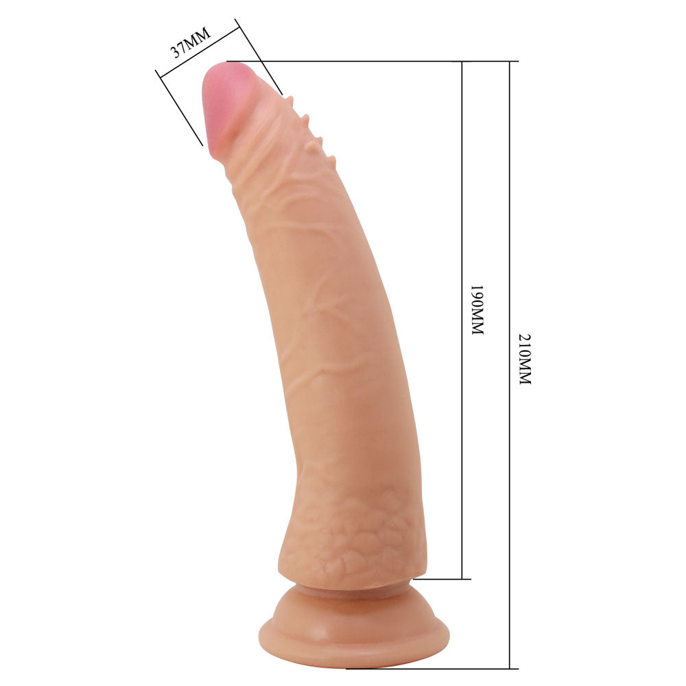 Party Up STEVEN Slide Skin Dong - Flesh 21 cm Flexible Dildo-BW-007006NRG-PU