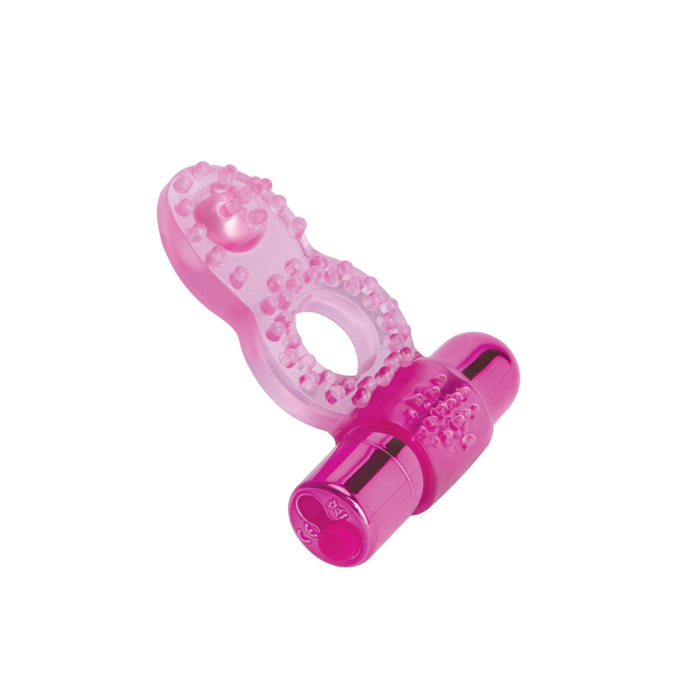 Bodywand Rechargeable Deluxe Orgasm Enhancer Ring - Pink USB Rechargeable Vibrating Cock Ring-BW1503