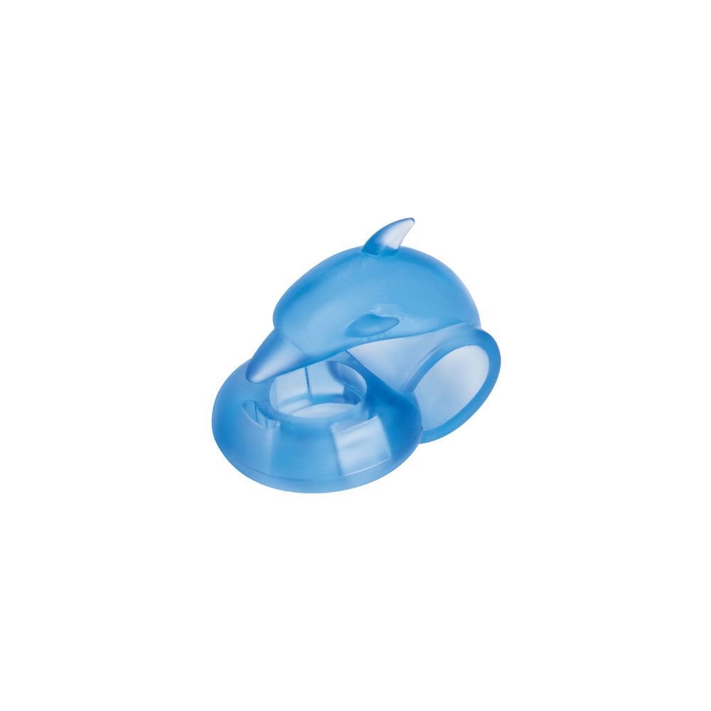 Bodywand Rechargeable Dancing Dolphin Ring - Blue USB Rechargeable Vibrating Cock Ring-BW1507