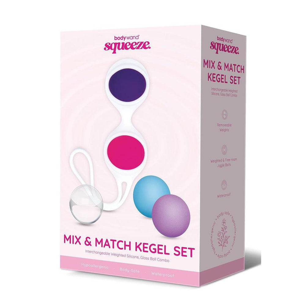 Bodywand Squeeze Mix & Match Kegel Set - Coloured Weighted Kegel Balls Set-BW2001