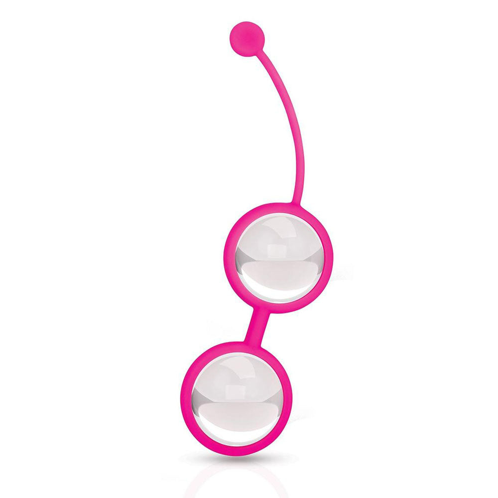 Bodywand Squeeze Crystal Kegel Toner - Glass Weighted Kegel Balls Set-BW2002