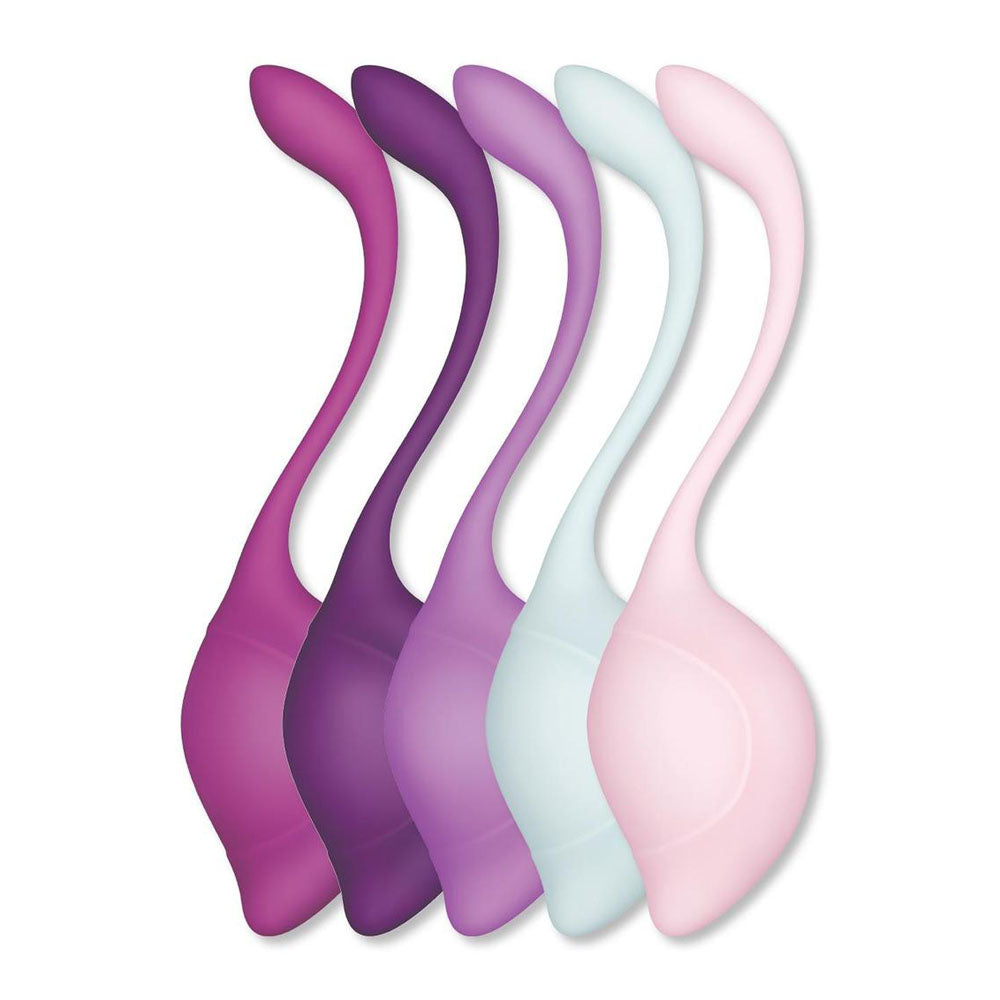 Bodywand Squeeze 5pc Teardrop Kegel Set - Weighted Kegel Set - 5 Piece Kit-BW2005