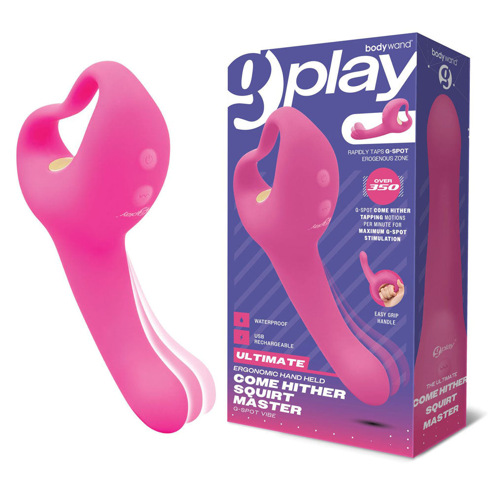 Bodywand G-Play Ultimate Come Hither Squirt Master - Pink 19 cm USB Rechargeable Vibrator-BW806