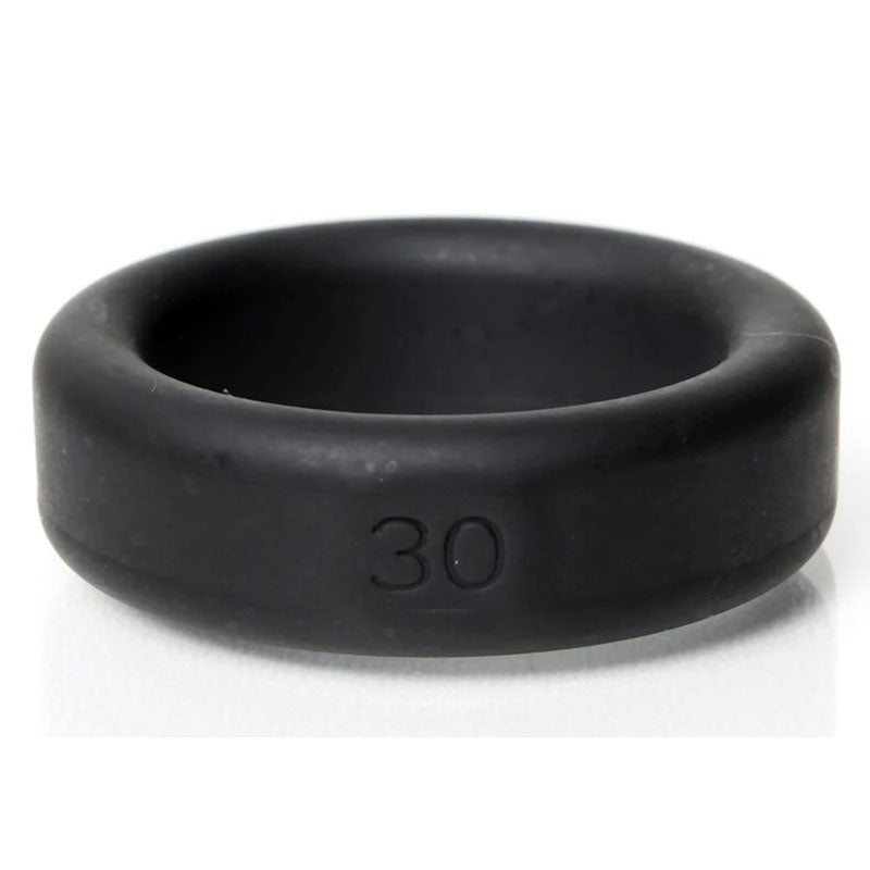 Boneyard Silicone Ring 30mm - Black 30 mm Cock Ring-BY0130