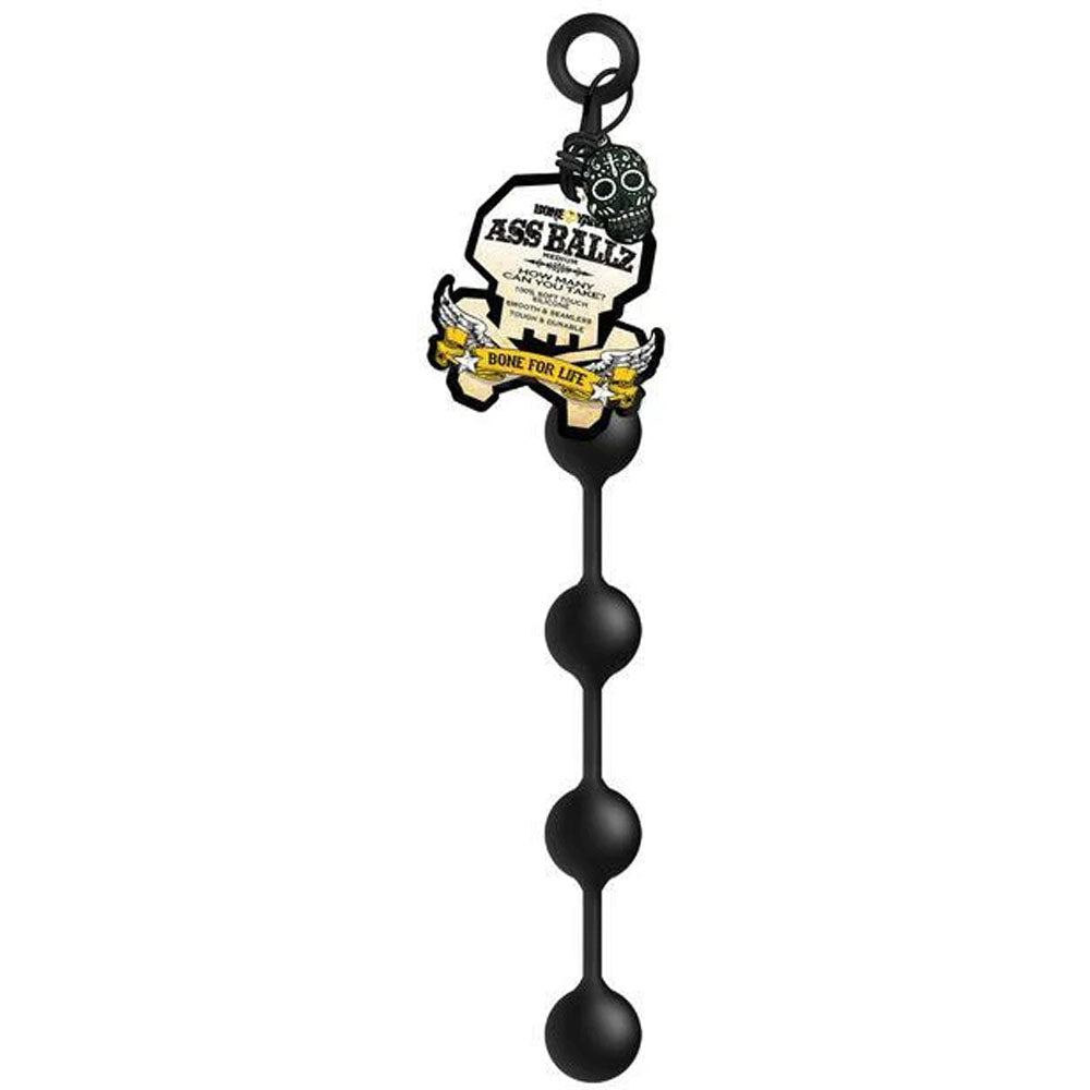 Boneyard Ass Ballz M - Black 40 cm Medium Anal Balls-BY0432