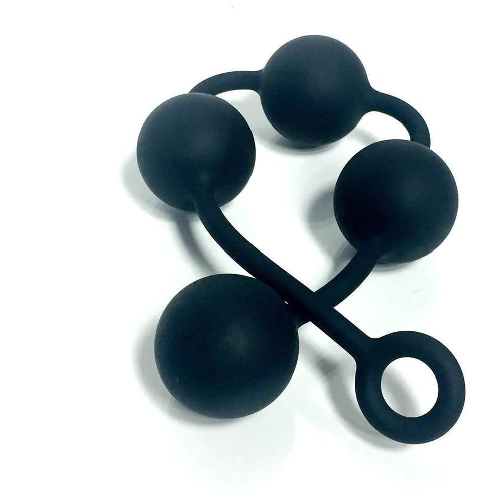 Boneyard Ass Ballz L - Black 46 cm Large Anal Balls-BY0434