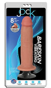JOCK 8" Bareskin Vibrating Dong No Balls Vanilla