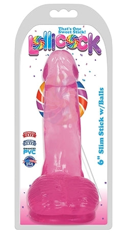 6" Slim Stick with Balls - Cherry Ice****-CN14051033