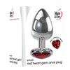 Adam & Eve Red Heart Gen Anal Plug - Small-(e161 8558)