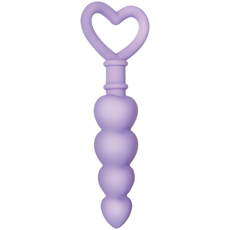 Evolved Sweet Treat - Purple 11.5 cm Beaded Butt Plug with Handle-EN-BP-6467-2