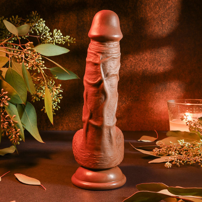 Evolved REALISTIC DILDO 8 DARK - Brown 21 cm Dong-EN-DD-0143-2