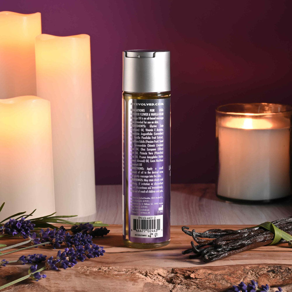 Evolved ANOINT PERFUMERY - Lavender Flower & Vanilla Bean - Lavender Flower & Vanilla Bean Massage Oil - 120 ml Bottle