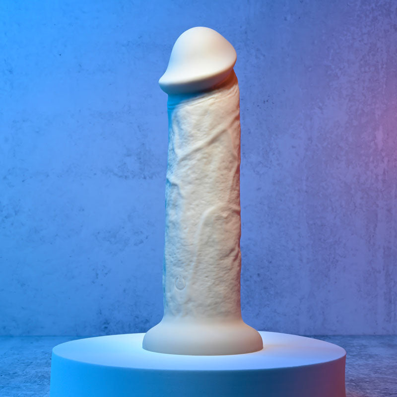 Evolved 7 GIRTHY VIBRATING DONG LIGHT - Flesh 17.8 cm USB Rechargeable Vibrating Dong-EN-RD-2734-2