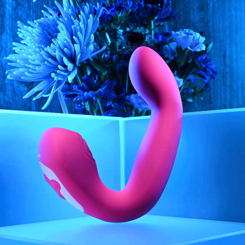 Evolved BUCK WILD - Pink USB Rechargeable Flicking Vibrator-EN-RS-0204-2