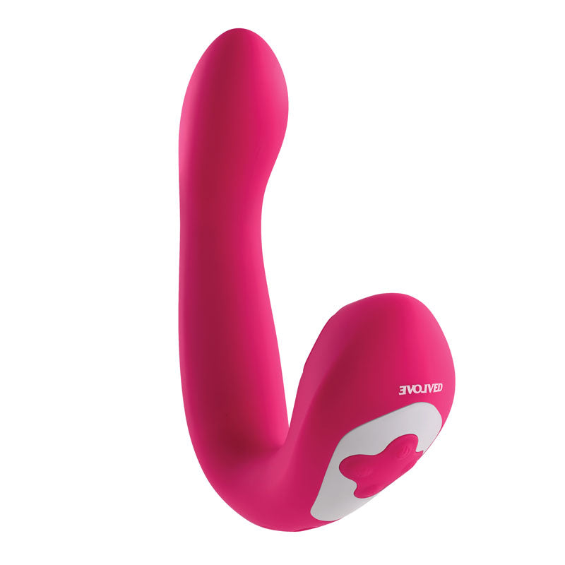 Evolved BUCK WILD - Pink USB Rechargeable Flicking Vibrator-EN-RS-0204-2