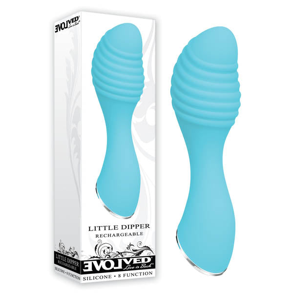 Evolved Little Dipper - Light Blue 10.1 cm (4) USB Rechargeable Mini Vibrator-EN-RS-0212-2