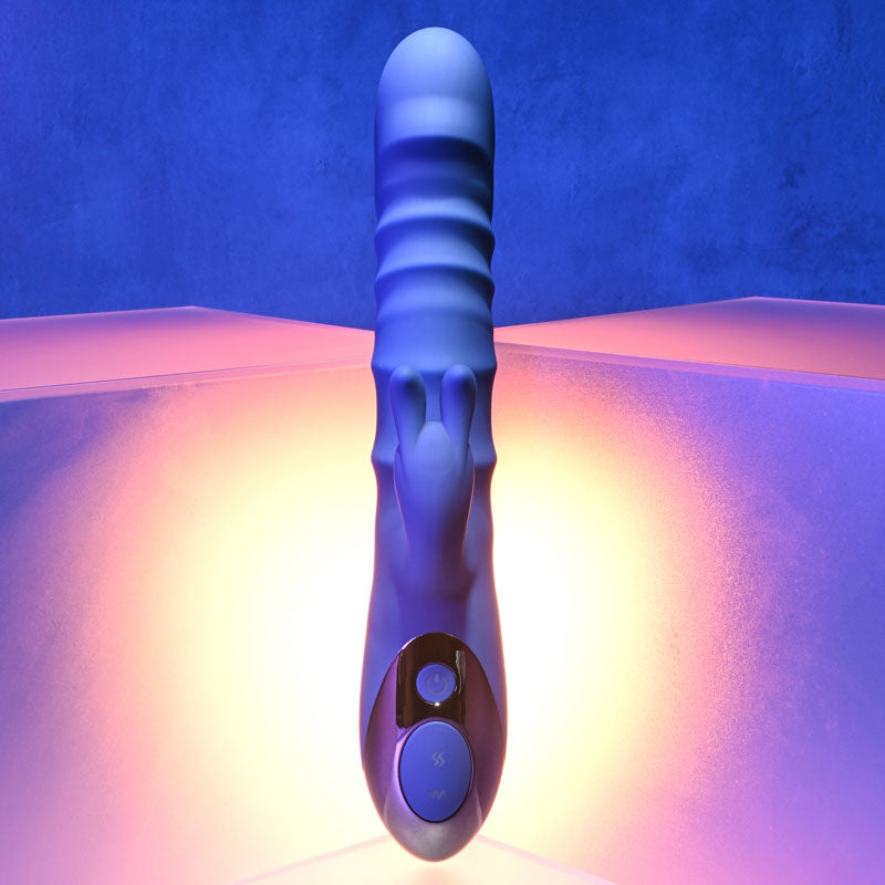 Evolved The Ringer - Blue 23.8 cm USB Rechargeable Rabbit Vibrator-EN-RS-1232-2