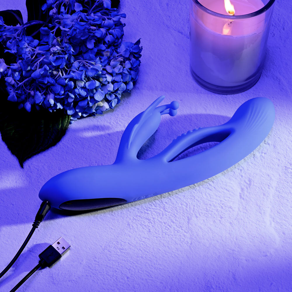 Evolved BUTTERFLY DREAMS - Purple 23.8 cm USB Rechargeable Butterfly Vibrator-EN-RS-2512-2