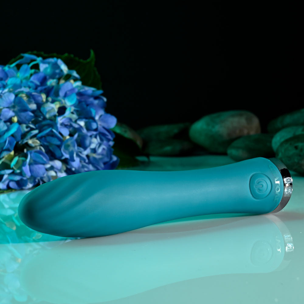 Evolved ULTRA WAVE - Blue 13 cm USB Rechargeable Mini Vibrator-EN-RS-3076-2