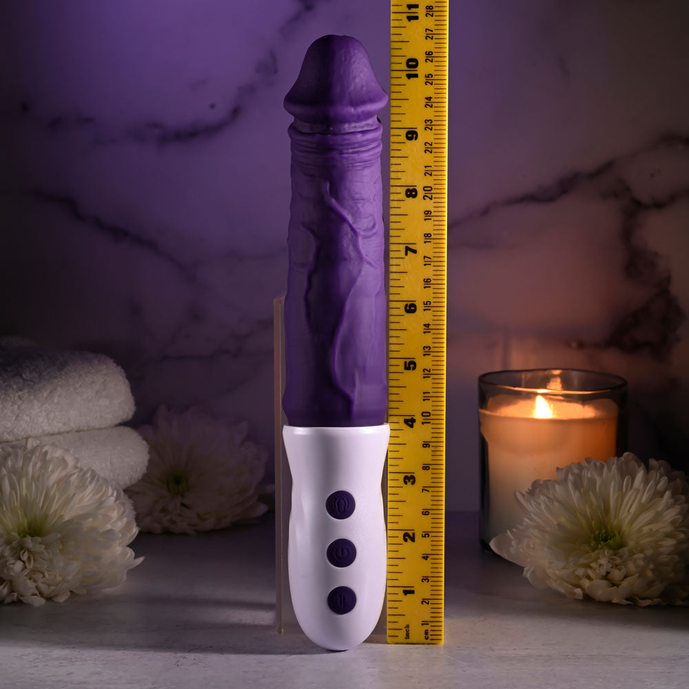 Evolved PLUM THRUST - Purple 29 cm USB Rechargeable Thrusting Vibrator-EN-RS-3632-2