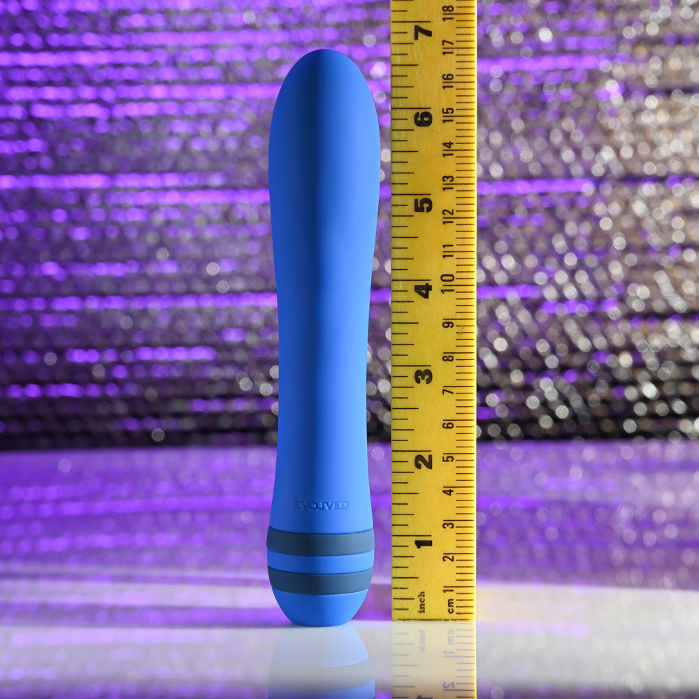 Evolved THE PLEASER - Blue 16.5 cm USB Rechargeable Vibrator-EN-RS-3649-2