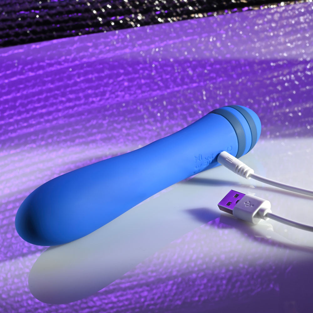 Evolved THE PLEASER - Blue 16.5 cm USB Rechargeable Vibrator-EN-RS-3649-2