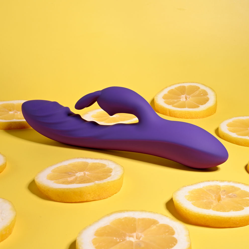 Evolved WAVY RABBIT - Purple 20.6 cm USB Rechargeable Rabbit Vibrator-EN-RS-4097-2