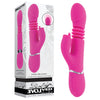 Evolved PINK DRAGON - Pink 24.2 cm USB Rechargeable Thrusting Rabbit Vibrator-EN-RS-4806-2