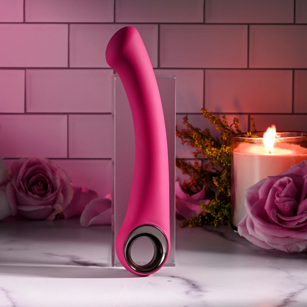 Evolved PLEASURE CURVE - Pink 19 cm USB Rechargeable Vibrator-EN-RS-4905-2