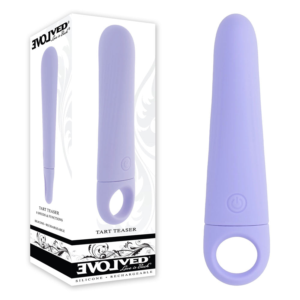 Evolved TART TEASER - Purple 15.2 cm USB Rechargeable Vibrator-EN-RS-5377-2