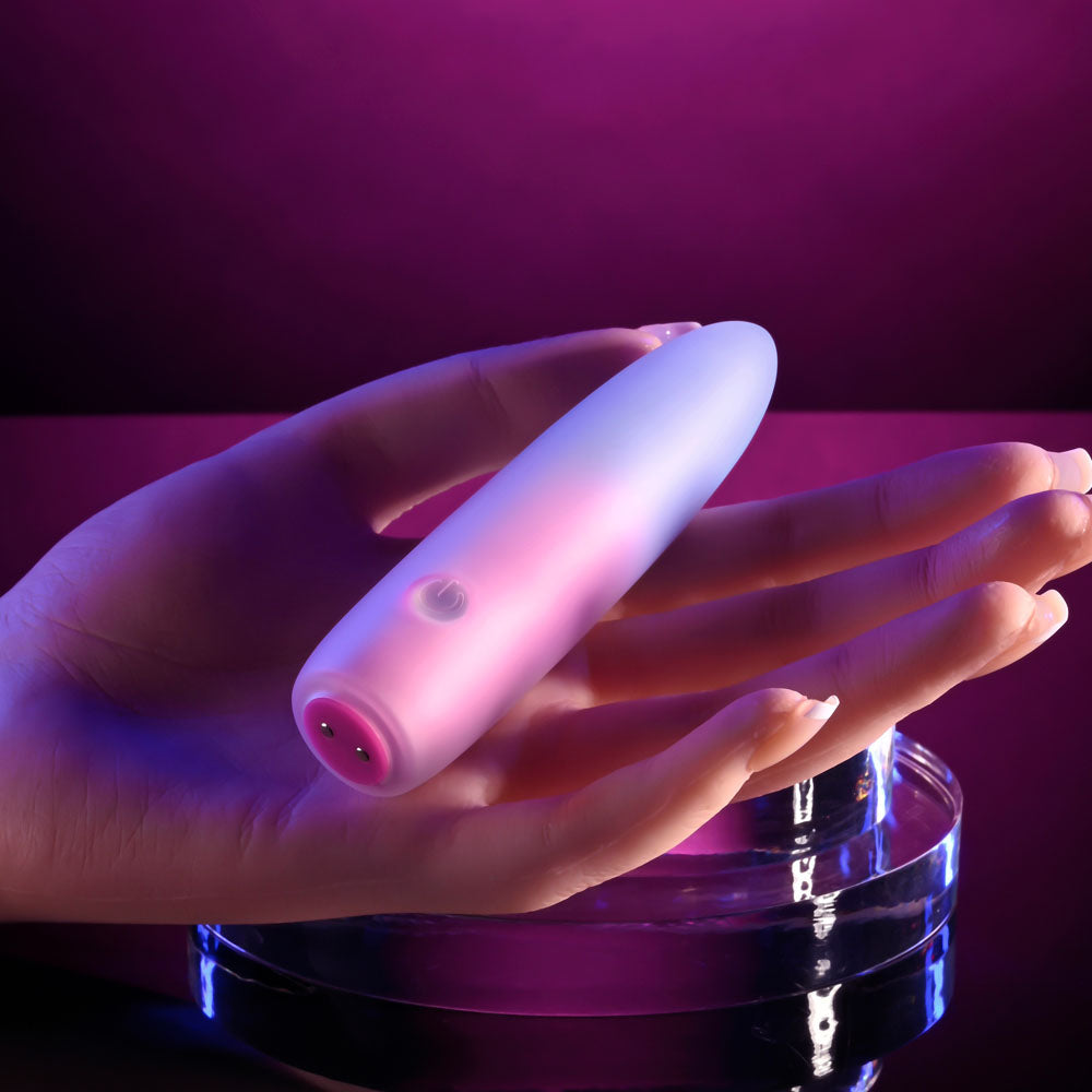 Evolved PARADISE BULLET - Pink/Purple 10.2 cm USB Rechargeable Bullet-EN-RS-5698-2