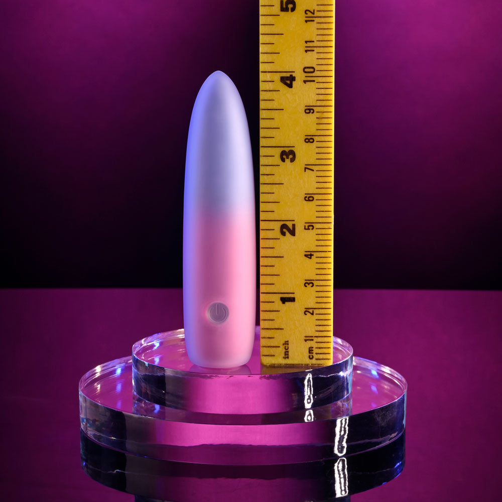 Evolved PARADISE BULLET - Pink/Purple 10.2 cm USB Rechargeable Bullet-EN-RS-5698-2
