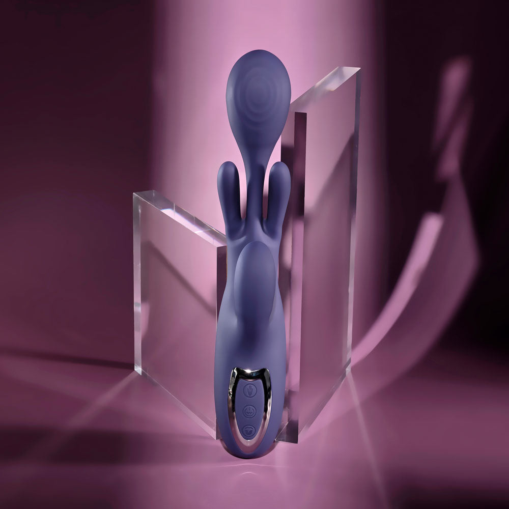 Evolved BOW DOWN - Purple USB Rechargeable Rabbit Vibrator - EN-RS-6985-2