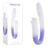 Evolved SPRING LOADED - White/Purple 23 cm USB Rechargeable Multi-Tapping Vibrator - EN-RS-7210-2