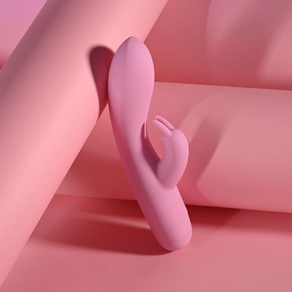 Evolved CUSHY BUNNY - Pink 19.1 cm USB Rechargeable Rabbit Vibrator - EN-RS-7289-2