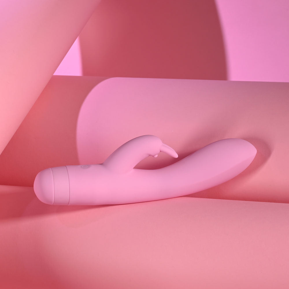 Evolved CUSHY BUNNY - Pink 19.1 cm USB Rechargeable Rabbit Vibrator - EN-RS-7289-2