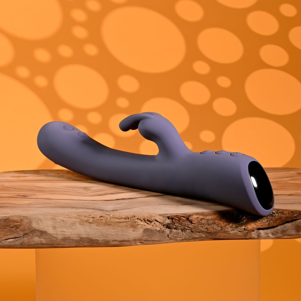 Evolved POPPIN GOOD TIME - Purple 20 cm USB Rechargeable Rabbit Vibrator - EN-RS-7340-2