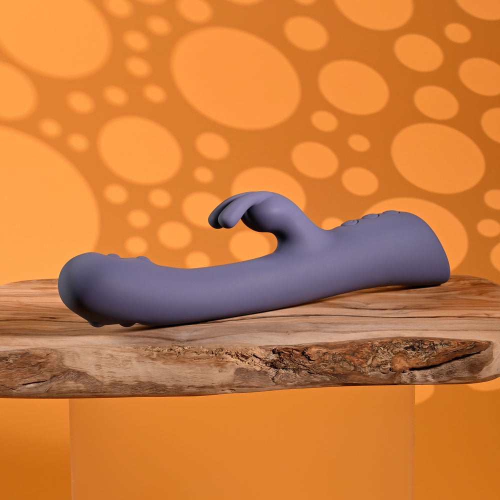 Evolved POPPIN GOOD TIME - Purple 20 cm USB Rechargeable Rabbit Vibrator - EN-RS-7340-2