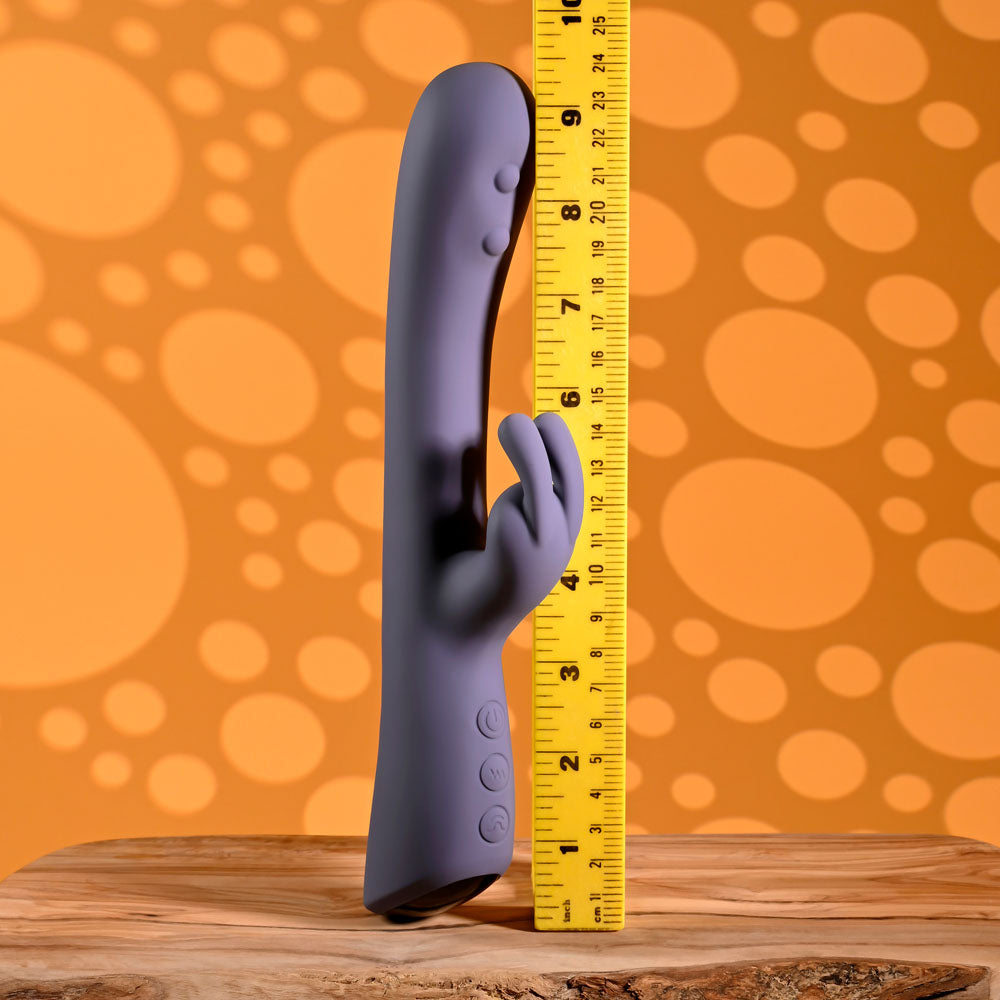 Evolved POPPIN GOOD TIME - Purple 20 cm USB Rechargeable Rabbit Vibrator - EN-RS-7340-2