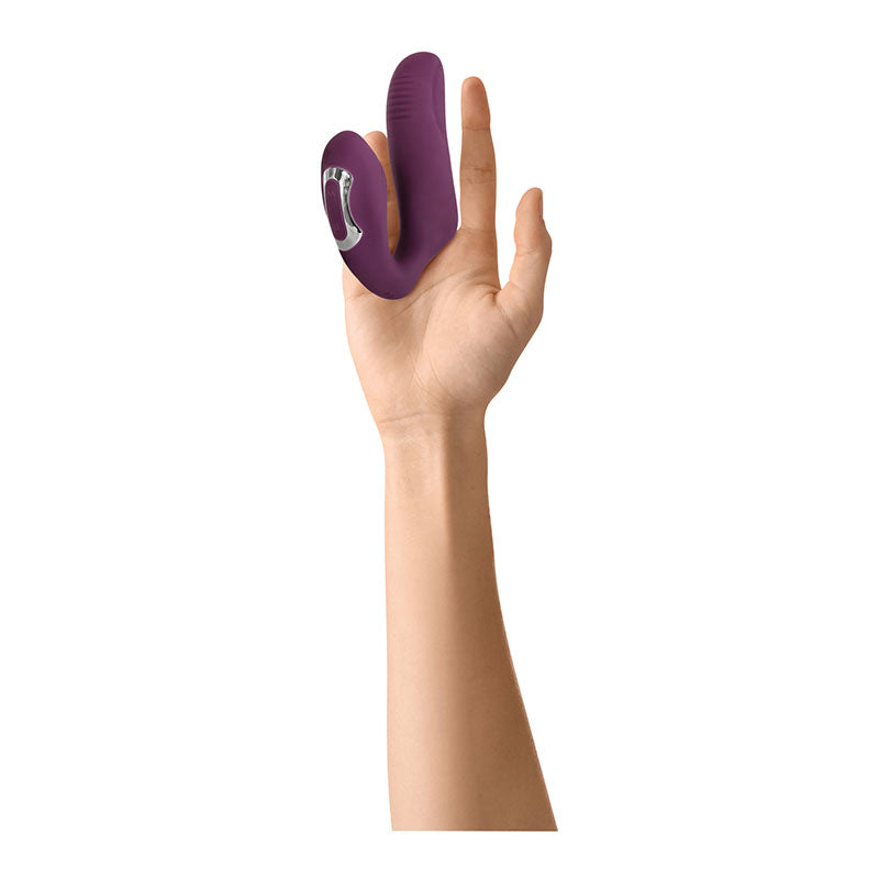 Evolved Helping Hand - Purple USB Rechargeable Dual Finger Stimulator-EN-RS-7747-2