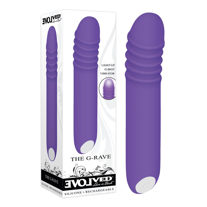 Evolved The G-Rave - Purple 15.1 cm USB Rechargeable Vibrator-EN-RS-8430-2